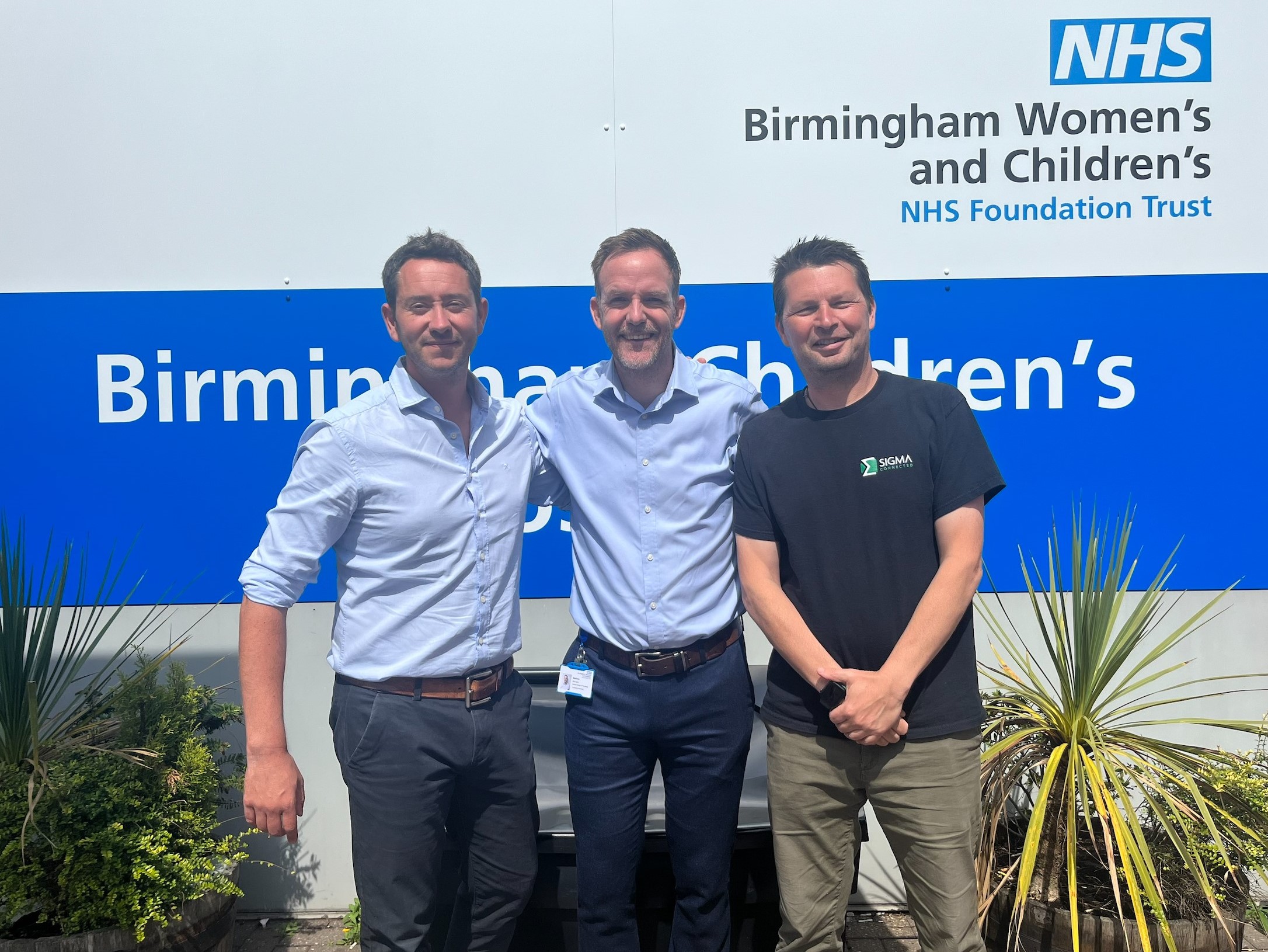 Sigma Connected’s Management team pledge monthly donation to Birmingham Children’s Hospital